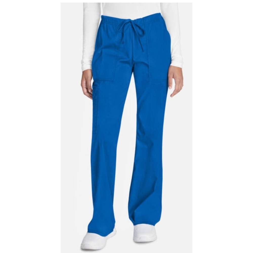 Cherokee Workwear Stretch Women's PETITE 2XL Drawstring Cargo Scrub Pants 4044P